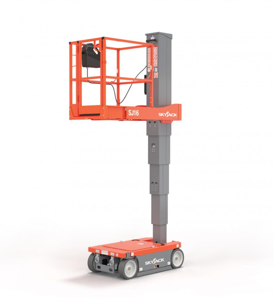 SJ12 Electric Vertical Mast Lift - 12ft (3.65m) - TNO Hire